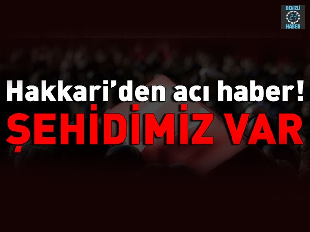Hakkari'den acı haber