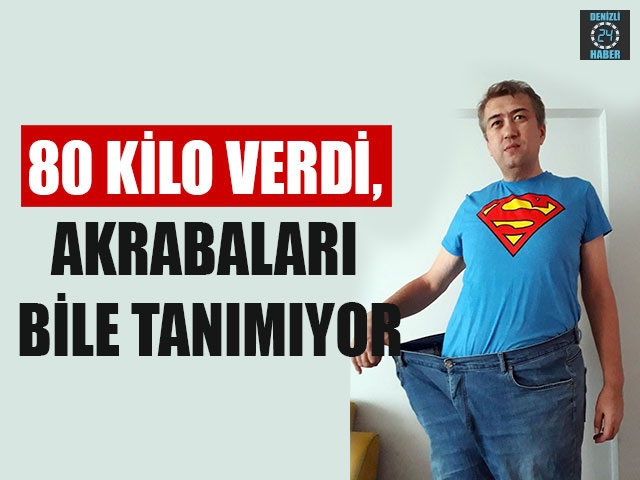tavas ilçesinde İbrahim Balın 180 kilo verdi