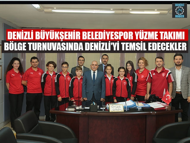 Denizli Büyükşehir Belediyespor Yüzme Takımı Bölge Turnuvasında Denizli'yi Temsil Edecekler