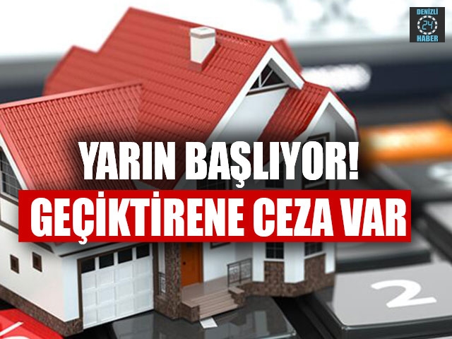 Emlak vergisi ikinci taksit ödemeleri yarın başlıyor