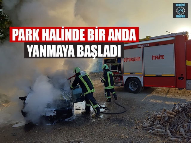 Park Halinde Bir Anda Yanmaya Başladı