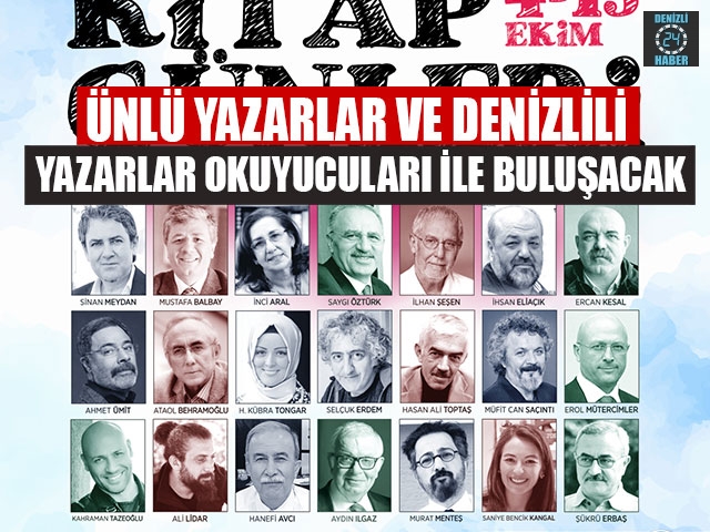 Ünlü Yazarlar ve Denizlili Yazarlar Okuyucuları İle Buluşacak