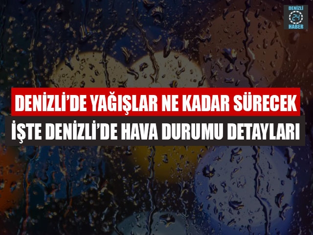 Denizli Hava Durumu (29 Kasım 2019)