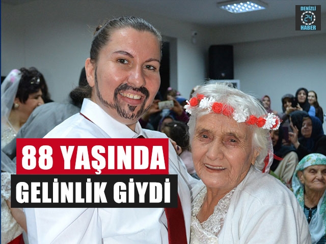 88 Yaşında Gelinlik Giydi