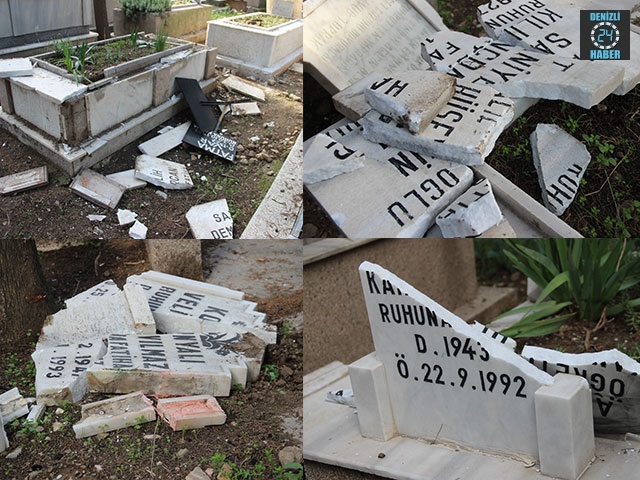 Balçova İlçesindeki Işıkkent Mezarlığı Tahrip Edildi