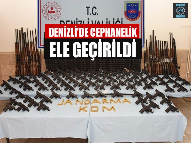 Denizli’de Cephanelik Ele Geçirildi