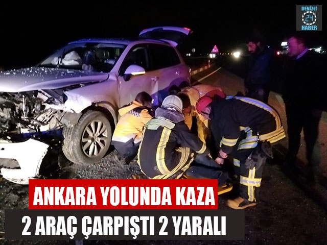 Denizli  Bozkurt'ta otomobil lüks ciple çarpıştı