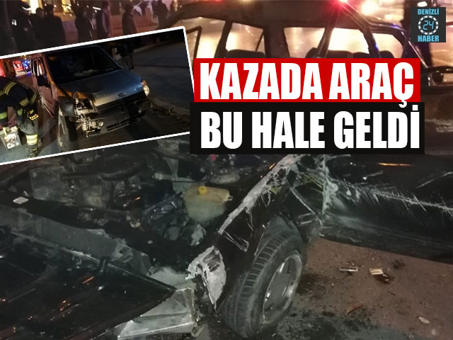 Denizli'de trafik kazası: 1'i ağır 2 yaralı