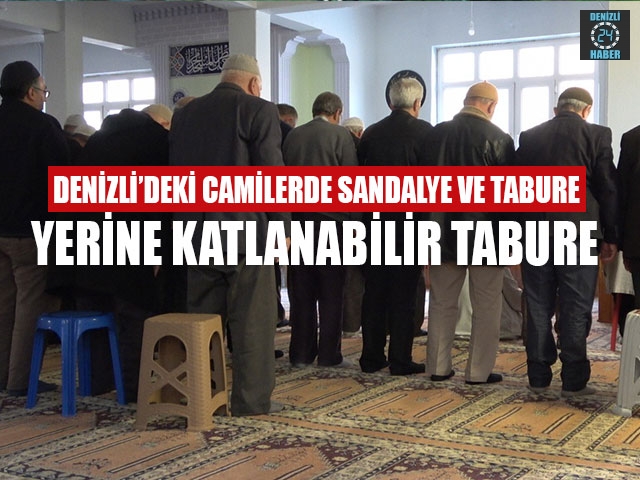 Denizli’deki Camilerde Sandalye Ve Tabure Yerine Katlanabilir Tabure 