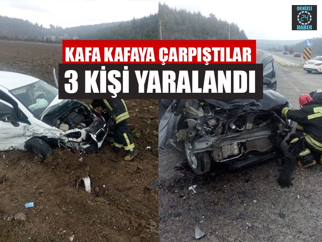 Kafa Kafaya Çarpıştılar 3 Yaralı