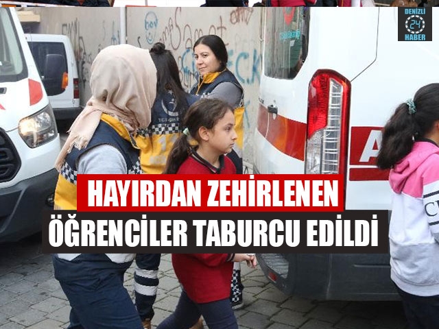 Kekten zehirlenen öğrenciler taburcu edildi