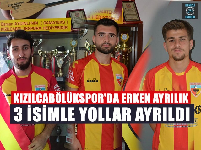 Kızılcabölükspor'da Erken Ayrılık 3 İsimle Yollar Ayrıldı