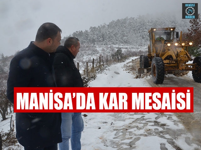 Manisa’da kar mesaisi