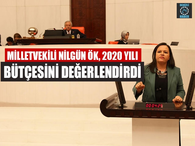 Milletvekili Nilgün Ök, 2020 Yılı Bütçesini Değerlendirdi