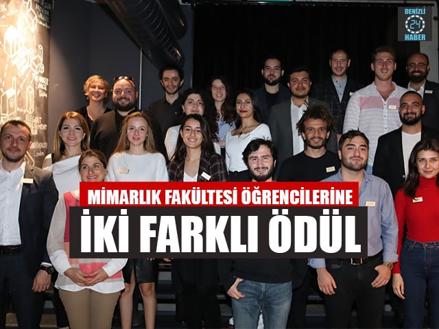 Mimarlık Fakültesi Öğrencilerine İki Farklı Ödül