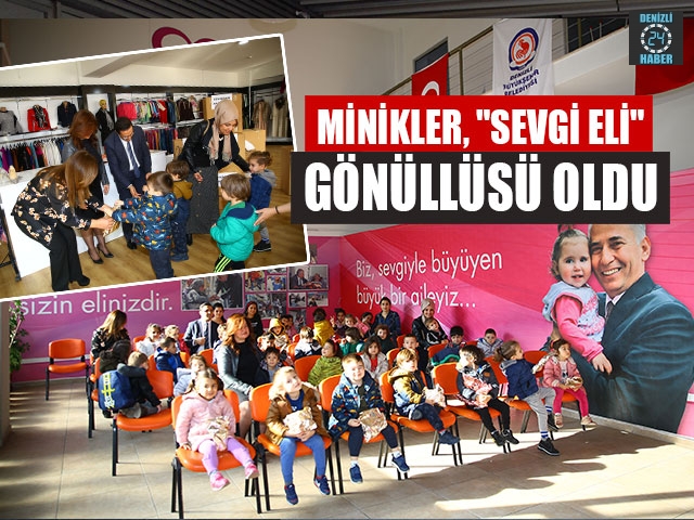 Minikler, "Sevgi Eli" Gönüllüsü Oldu