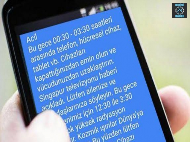 O Mesaja İnanmayın