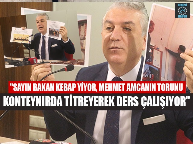 ''Sayın bakan kebap yiyor, mehmet amcanın torunu konteynırda titreyerek ders çalışıyor''