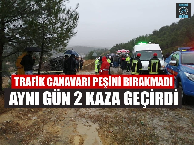 Trafik Canavarı Peşini Bırakmadı Aynı Gün 2 Kaza Geçirdi