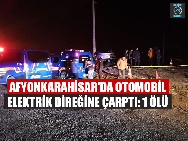 Afyonkarahisar’da elektrik direğine çarpan Ali Çınar hayatını kaybetti
