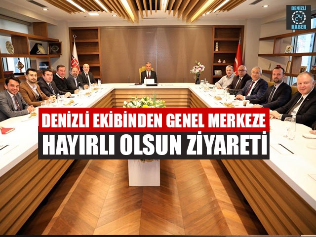 Denizli ekibinden genel merkeze  Hayırlı olsun ziyareti