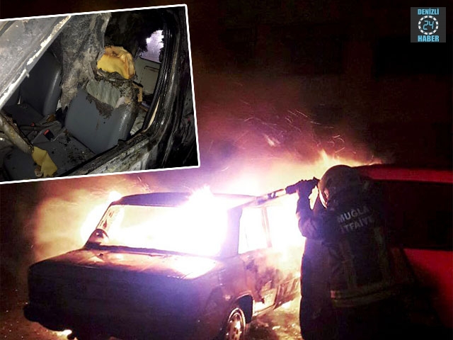 Muğla Fethiye’de Mümin Varol aracın içinde yanarak can verdi