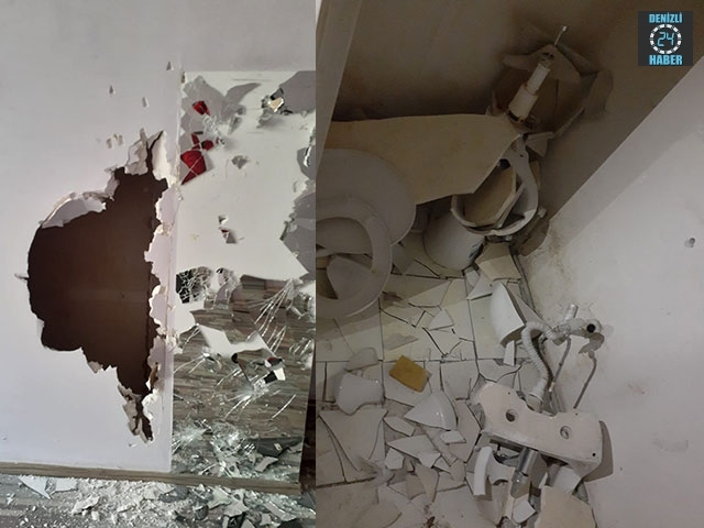 Muğla Milas’ta kiracılar çıkarken dükkanı harabeye çevirdiler