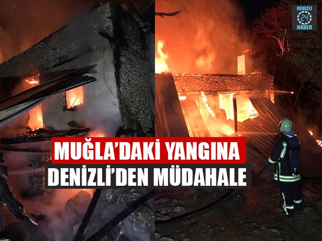 Muğla’daki Yangına Denizli’den Müdahale