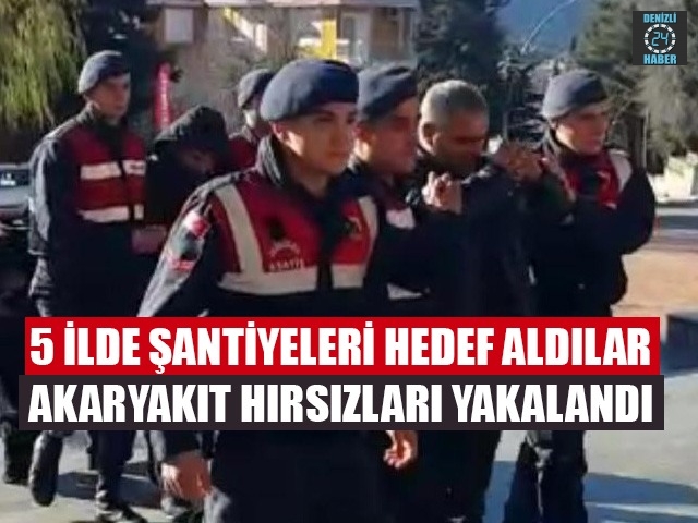 Şantiyeleri hedef aldılar depoları boşaltırken yakalandılar