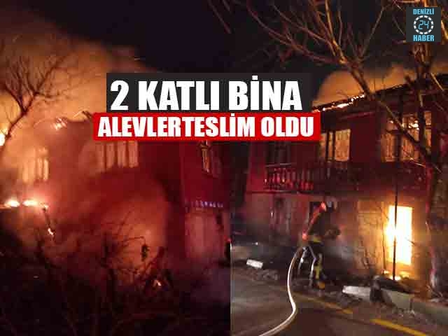 2 Katlı Bina Alevler Teslim Oldu