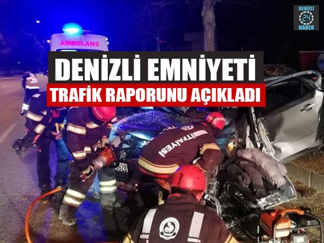 Denizli Emniyeti Trafik Raporunu Açıkladı