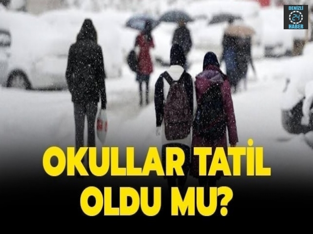 Denizli’de okullar tatil mi? Denizli hangi okullar tatil?7 Şubat 2020 okullar tatil mi?