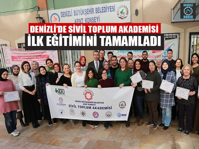 Denizli’de Sivil Toplum Akademisi İlk Eğitimini Tamamladı