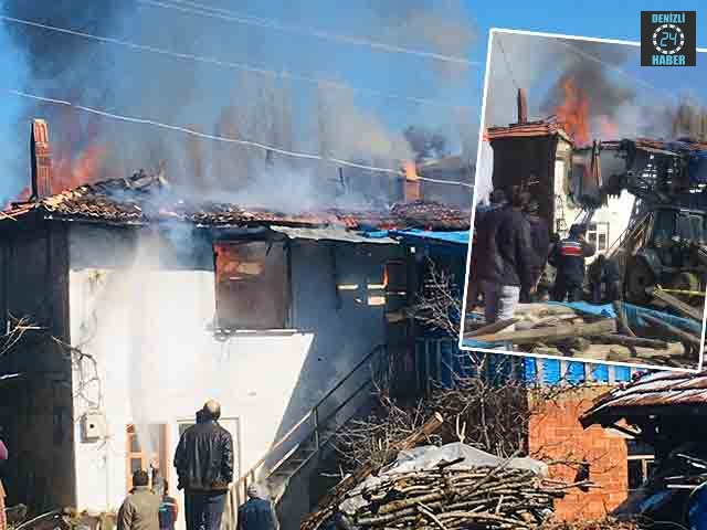 Kütahya Pazarlar’da ev yangını