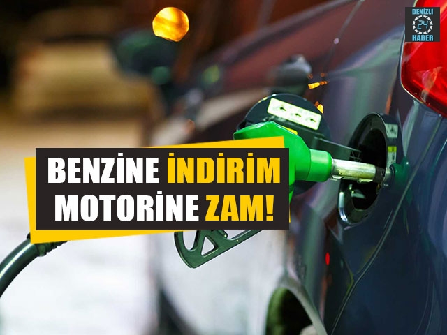 Benzine indirim, motorine zam!