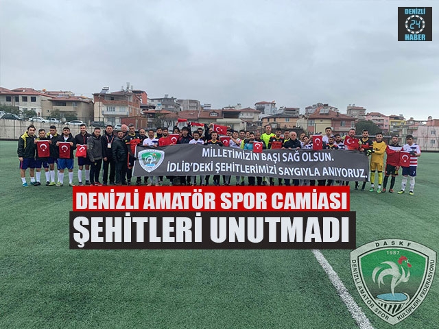 Denizli Amatör Spor Camiası Şehitleri Unutmadı
