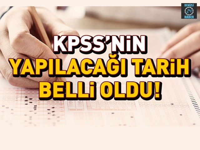 KPSS'nin yapılacağı tarih belli oldu
