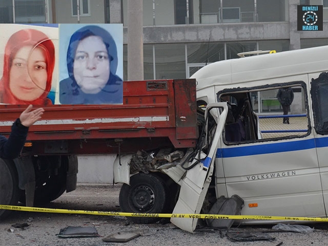 Manisa Akhisar’da tırla işçi servisi çarpıştı 2 ölü 8 yaralı