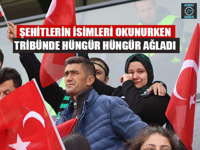 Şehitlerin İsimleri Okunurken Tribünde Hüngür Hüngür Ağladı