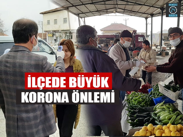 İlçede Büyük Korona Önlemi