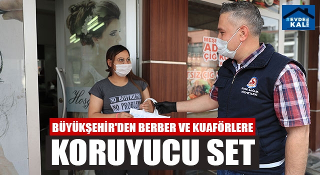 Büyükşehir'den Berber Ve Kuaförlere Koruyucu Set