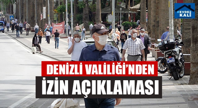 Denizli Valiliği'nden 65 yaş ve üzerine seyahat izni açıklaması