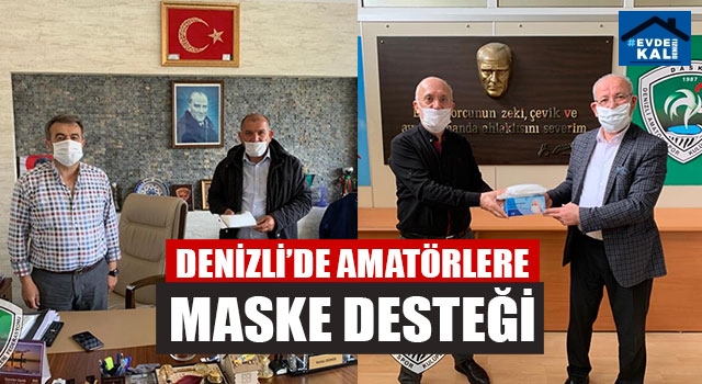 Denizli’de Amatörlere Maske Desteği