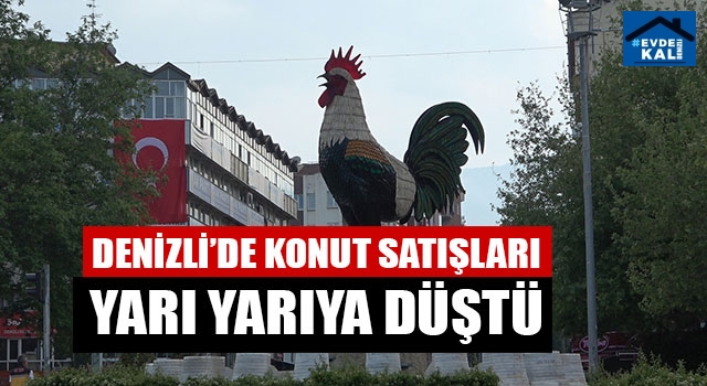 Denizli’de Konut Satışları Yarı Yarıya Düştü