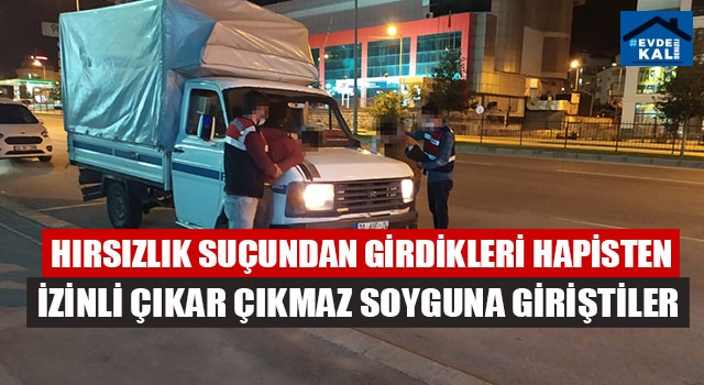 Acıpayam ilçesinde hapisten izinli çıkıp hırsızlık yapan iki şahısı Jasat yakaladı