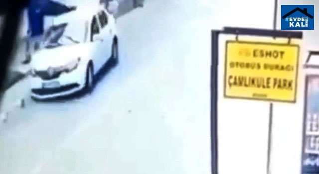 İzmir Buca’da polis memuru Kaan Aydın’a otomobil çarptı