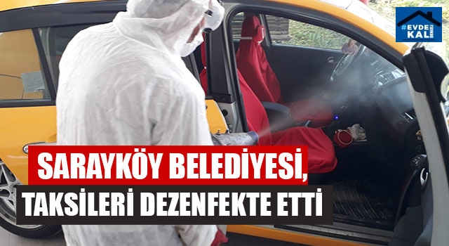 Sarayköy Belediyesi, Taksileri Dezenfekte Etti