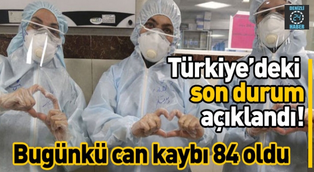 Türkiye'de son 24 saatte 84 kişi hayatını kaybetti