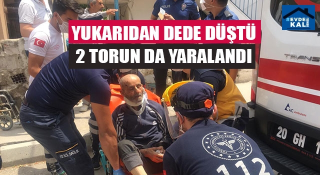 Denizli'de çatıdan yaşlı adam düştü