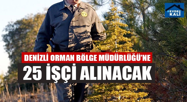 Denizli Orman Bölge Müdürlüğü’ne 25 işçi alınacak